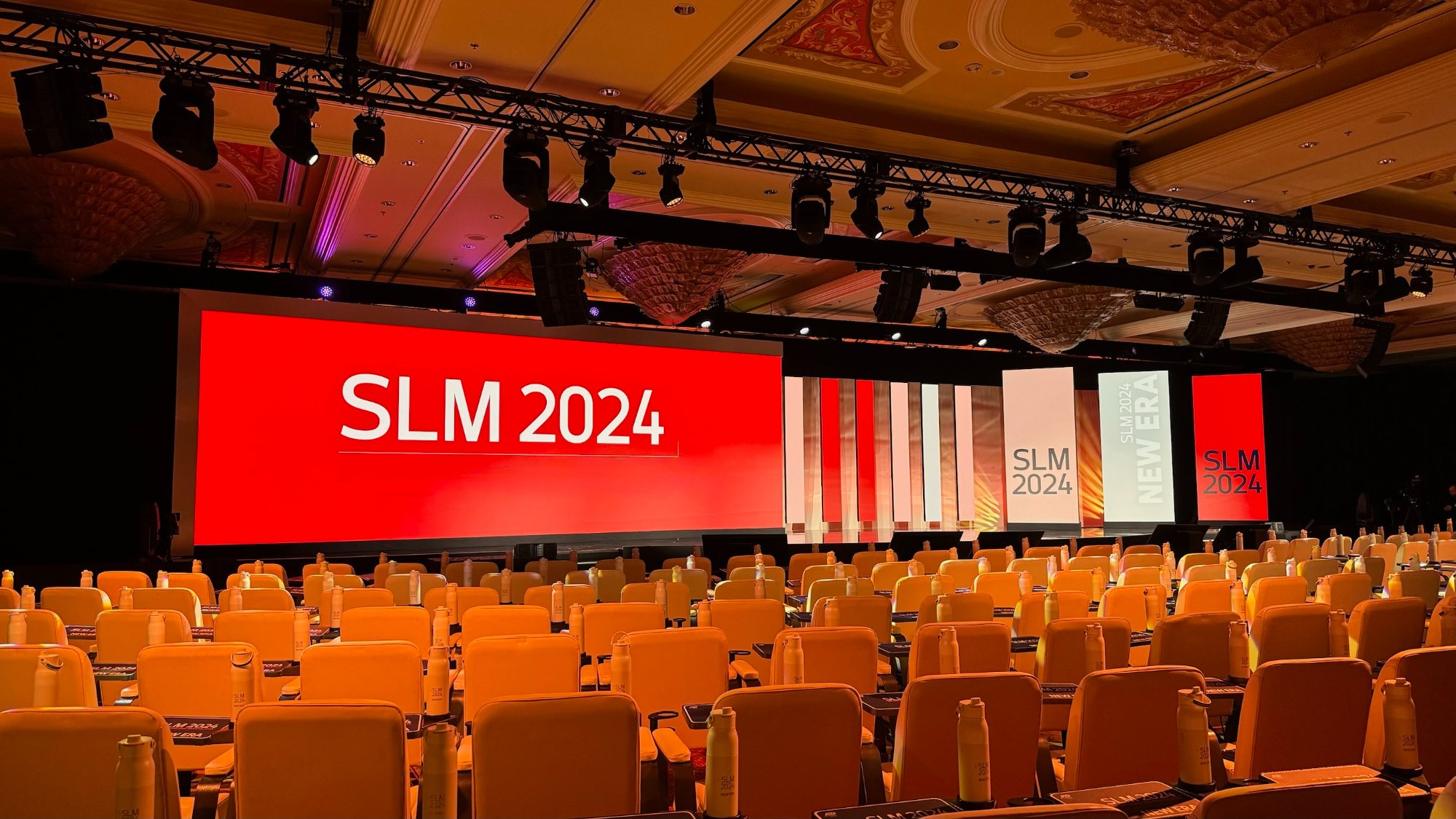 Showbox AV rental Las Vegas — LED video wall display for SLM 2024 national corporate meeting
